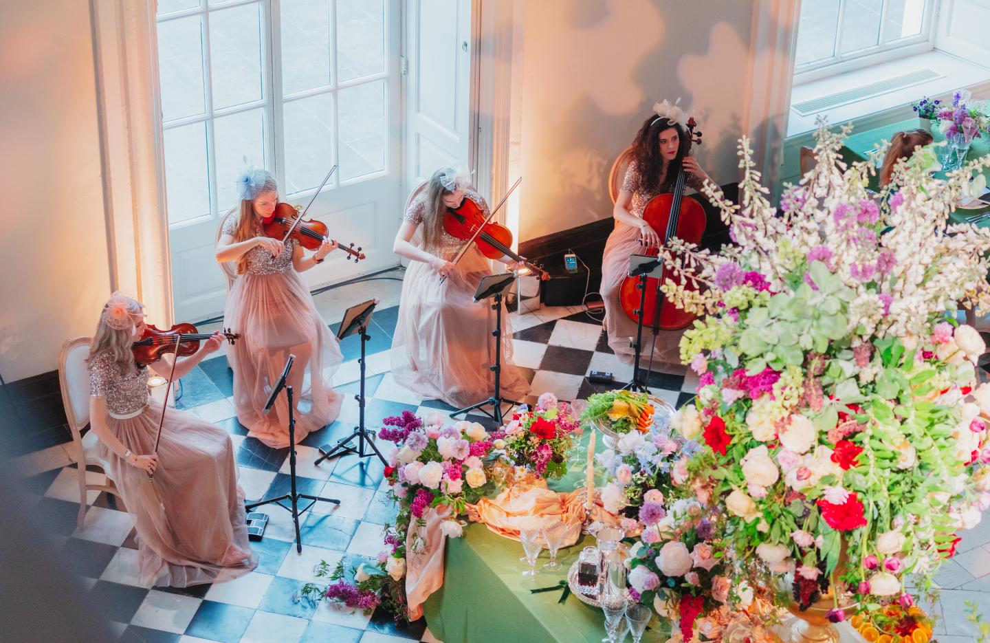 String quartet in great hall